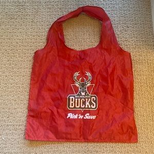 Red Milwaukee Bucks Reusable Tote Bag. New.